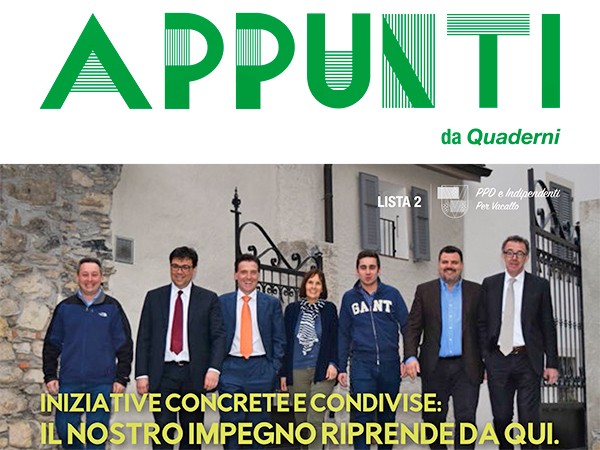 Sono online “Appunti” e “Cartolina”