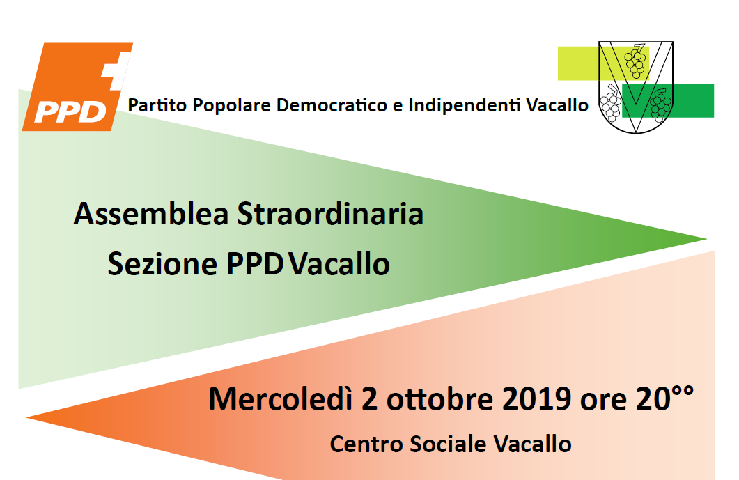 Assemblea straordinaria sezione PPD e Indipendenti per Vacallo