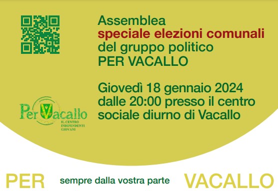 Assemblea speciale elezioni comunali