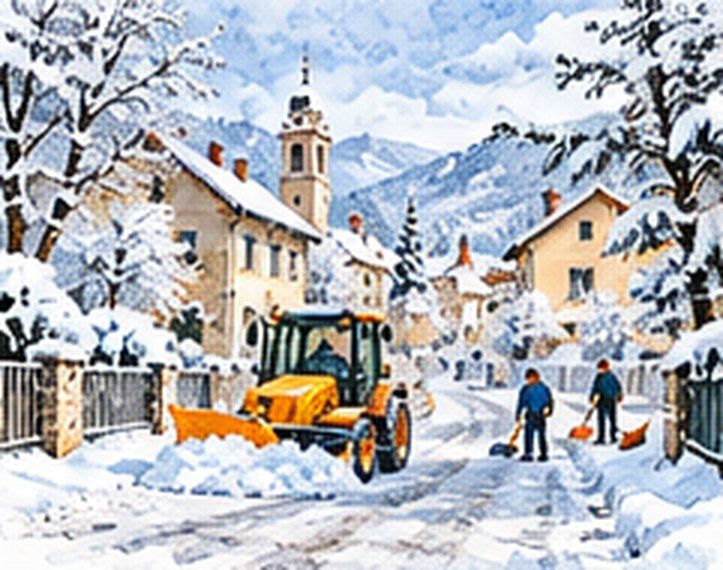 Volontari per sgombero neve